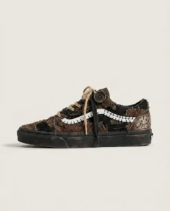 Vans Old Skool Shoes Stitched Voodoo Bear Dark Kawaii Grunge Custom