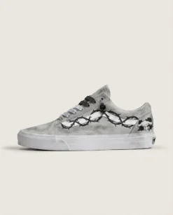 Vans Old Skool Shoes Smoky Rose Thorns Thorned Romantic Grunge Custom