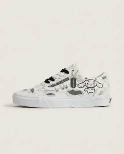 Vans Old Skool Shoes Punk Safety Pin Patchwork Punk Patchwork Styling Custom
