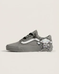 Chained Bondage Custom Vans Old Skool Shoes | Chain-Wrapped Street Goth
