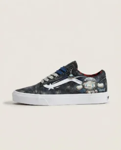 Distressed Star Trek Custom Vans Old Skool Shoes | Distressed Sci-fi Graphics