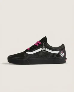 Fishnet Dark Y2K Custom Vans Old Skool Shoes | Fishnet Dark Y2K Styling