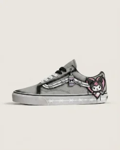 Barbed Wire Concrete Custom Vans Old Skool Shoes | Industrial Barbed-Wire Finish