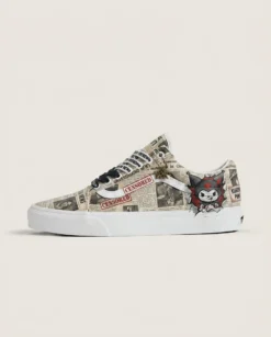 Vans Old Skool Shoes Rebel Newspaper Collage Punk Collage Graphics Custom