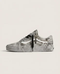 Fallen Black Angel Custom Vans Old Skool Shoes | Dark Angel Street Goth