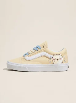 Vans Old Skool Shoes Cream Cloud Tears Chiikawa Pastel Kawaii Character Detail Custom