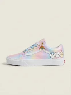 Vans Old Skool Shoes Pastel Rainbow Aura Pastel Rainbow Chiikawa Artwork Custom