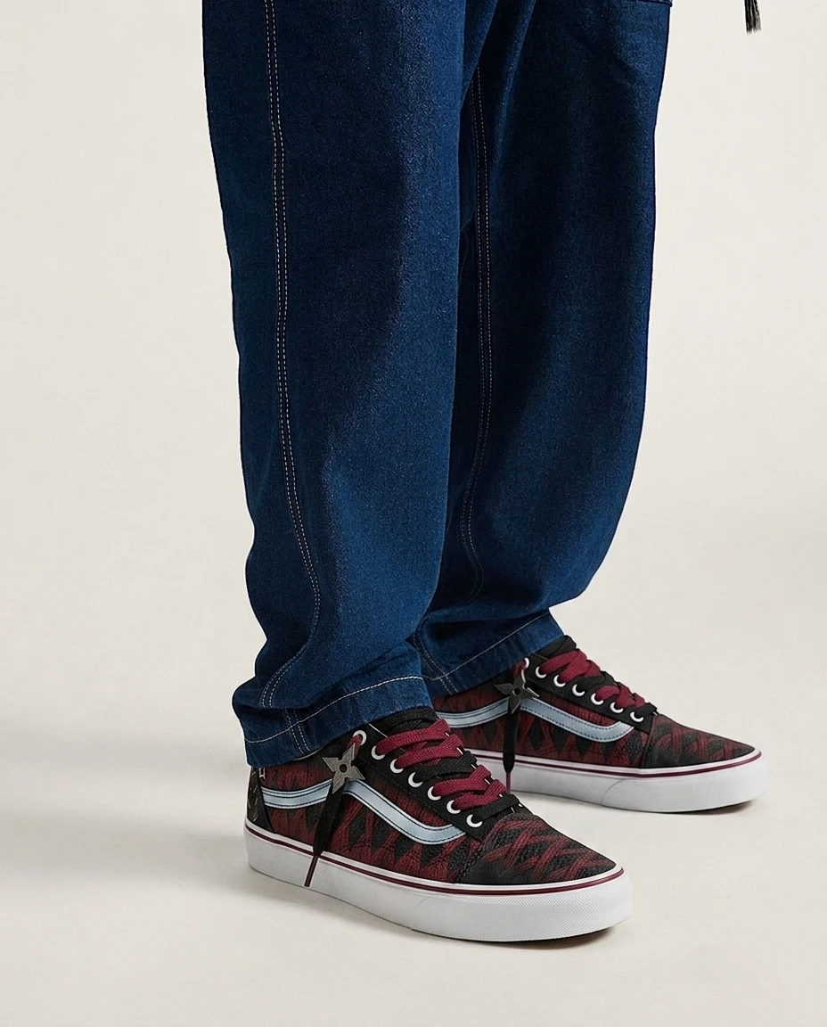 Vans Old Skool Shoes Katana Handle Wrap Dark Anime Katana Wrap Detailing Custom 2 Vans Old Skool Shoes Katana Handle Wrap Dark Anime Katana Wrap Detailing Custom - Image 2