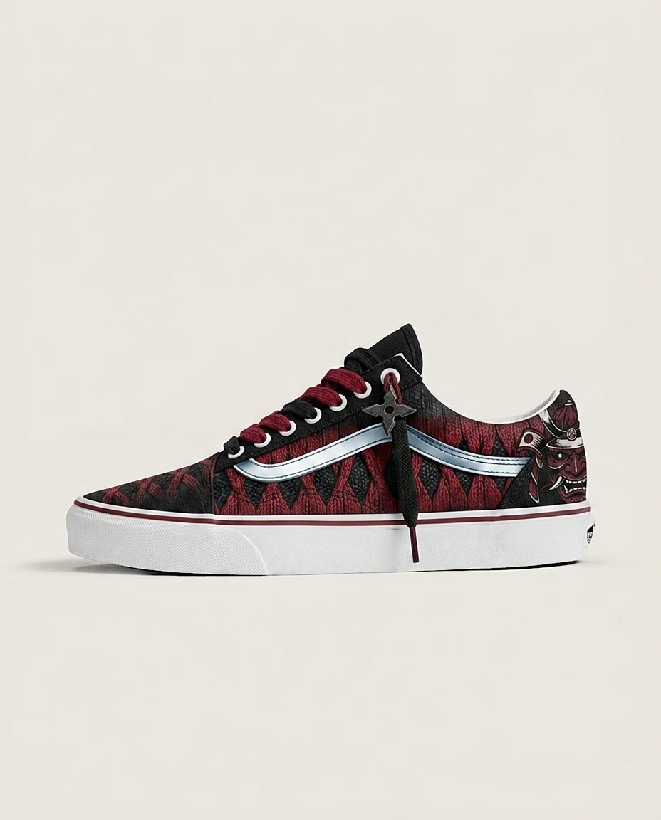 Vans Old Skool Shoes Katana Handle Wrap Dark Anime Katana Wrap Detailing Custom 1 Vans Old Skool Shoes Katana Handle Wrap Dark Anime Katana Wrap Detailing Custom