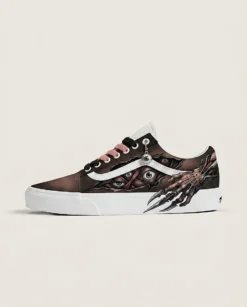 Alien Parasite Custom Vans Old Skool Shoes | Dark Anime