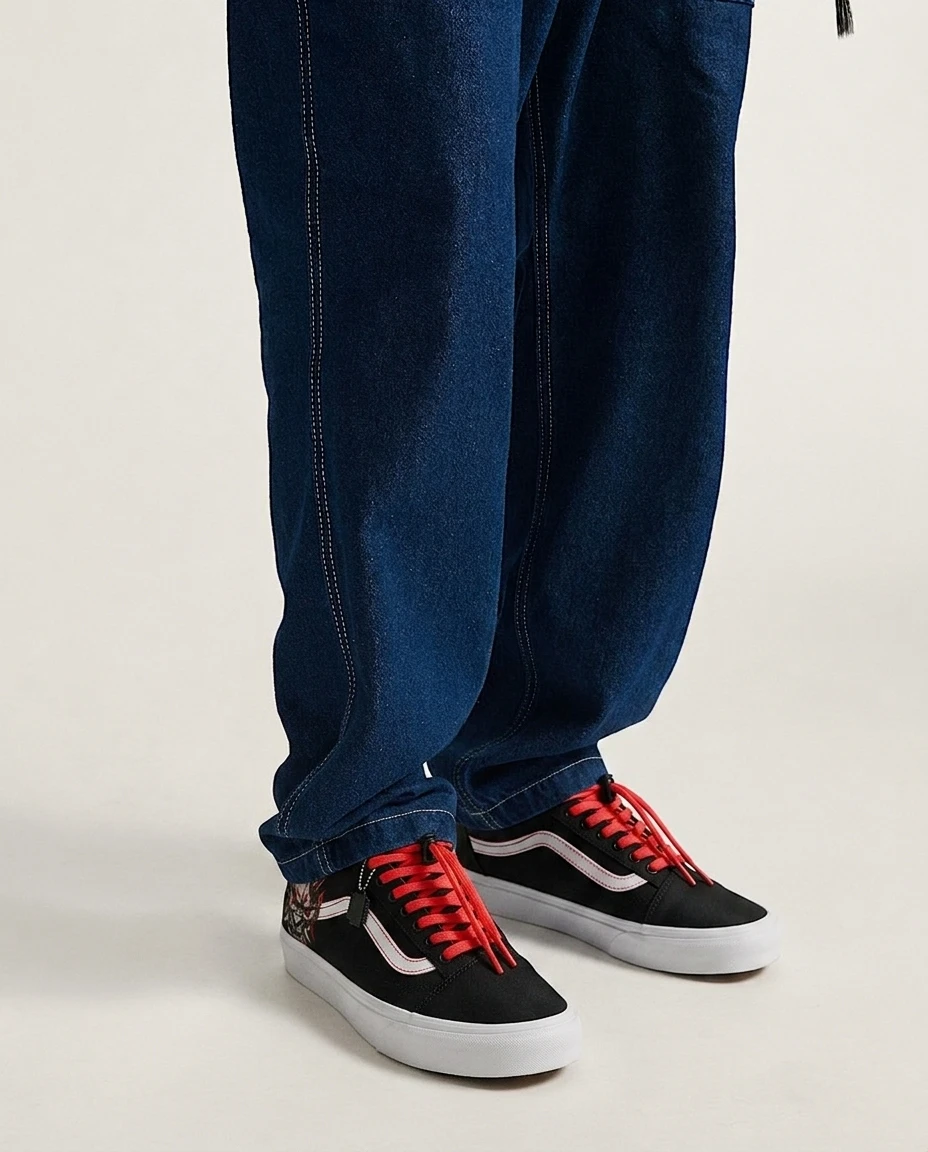 Vans Old Skool Shoes Cyberpunk Neon Oni Dark Anime Neon Oni Artwork Custom 2 Vans Old Skool Shoes Cyberpunk Neon Oni Dark Anime Neon Oni Artwork Custom - Image 2