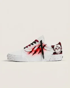 Vans Old Skool Shoes Crimson Slash Marks Dark Anime Custom