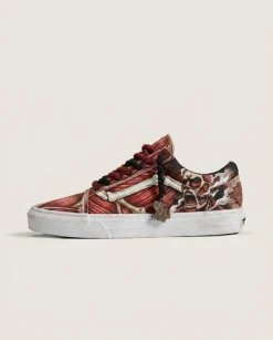 Vans Old Skool Shoes Colossal Titan Muscle Dark Anime Custom