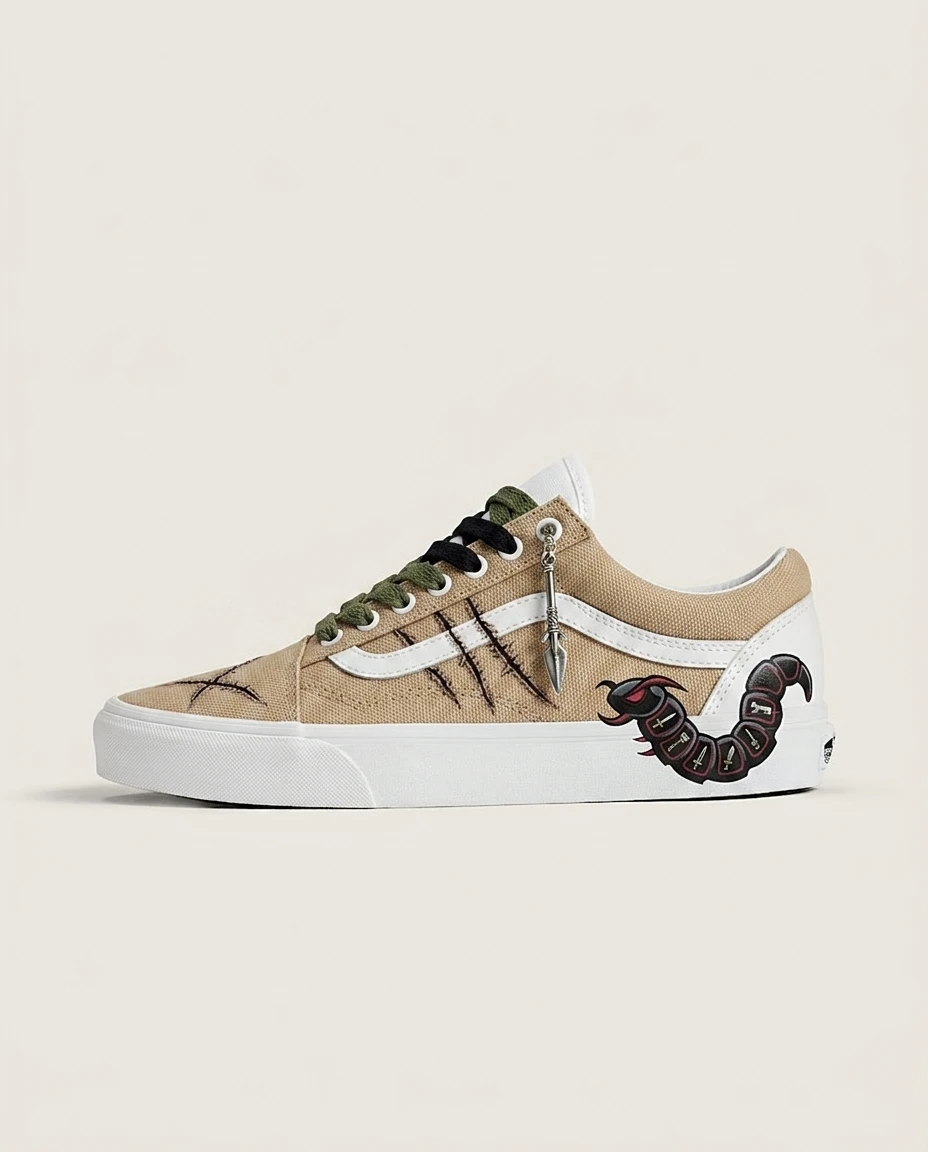 Vans Old Skool Shoes Heavenly Tyrant Scars Dark Anime Scarred Panel Artwork Custom 1 Vans Old Skool Shoes Heavenly Tyrant Scars Dark Anime Scarred Panel Artwork Custom