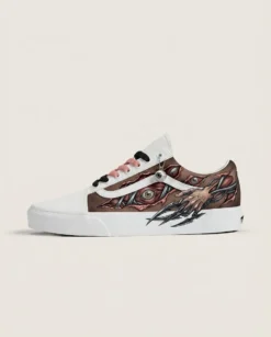 Alien Parasite Custom Vans Old Skool Shoes | Lace-up Artwork