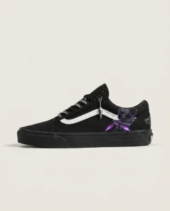 Assassin s Stealth Gear Custom Vans Old Skool Shoes | Dark Anime Lace-up