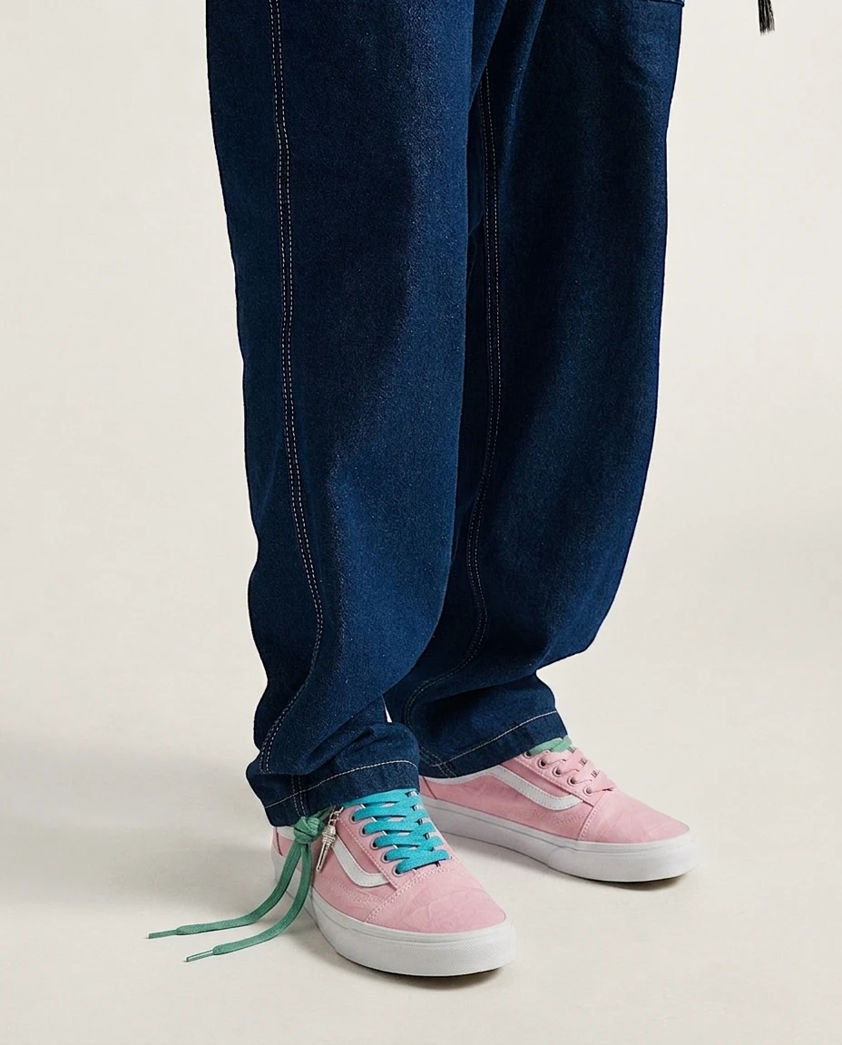 Vans Old Skool Shoes Pink Balloon Singer 90s Retro Custom 2 Vans Old Skool Shoes Pink Balloon Singer 90s Retro Custom - Image 2