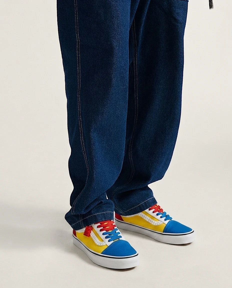 Vans Old Skool Shoes Toy Block Colorblock 90s Retro Colorblock Custom 2 Vans Old Skool Shoes Toy Block Colorblock 90s Retro Colorblock Custom - Image 2