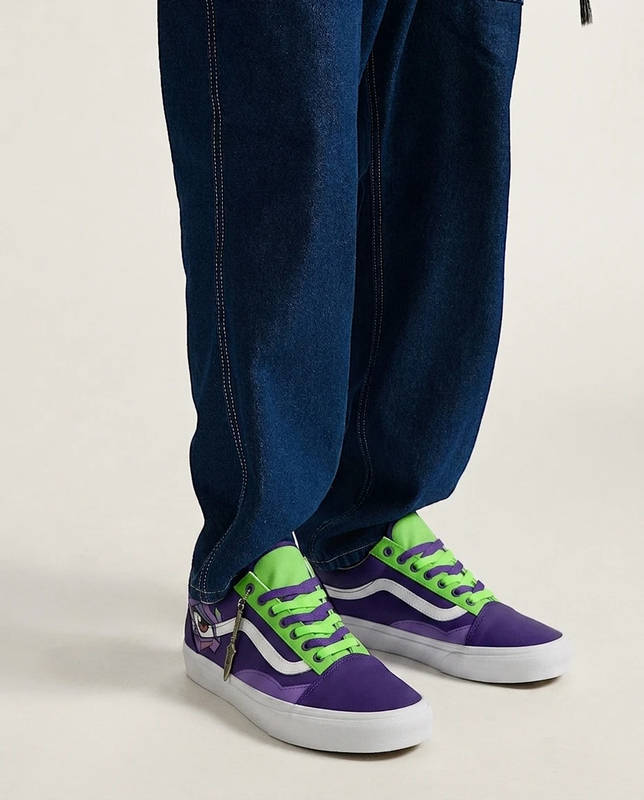 Vans Old Skool Shoes Retro Mecha Unit 01 Retro Mecha Detailing Custom 2 Vans Old Skool Shoes Retro Mecha Unit 01 Retro Mecha Detailing Custom - Image 2