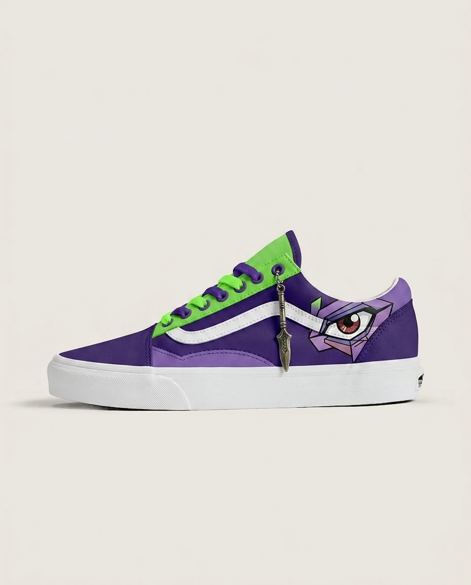 Vans Old Skool Shoes Retro Mecha Unit 01 Retro Mecha Detailing Custom 1 Vans Old Skool Shoes Retro Mecha Unit 01 Retro Mecha Detailing Custom