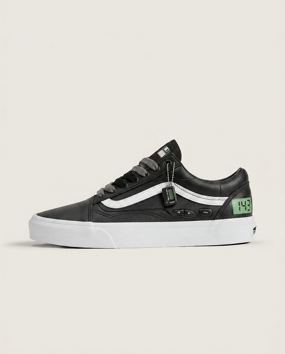 Vans Old Skool Shoes Beeper Pager Codes 90s Retro Pager Graphic Custom 1 Vans Old Skool Shoes Beeper Pager Codes 90s Retro Pager Graphic Custom