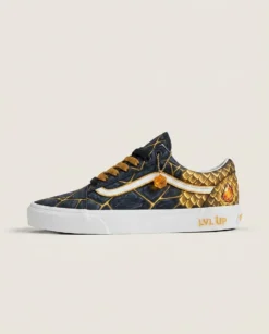 Geo Lord Amber Veins Custom Vans Old Skool Shoes | Fantasy Gaming