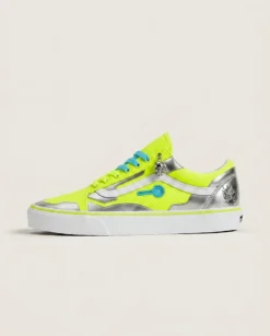 Night City Edgerunner Custom Vans Old Skool Shoes | Neon Cyberpunk