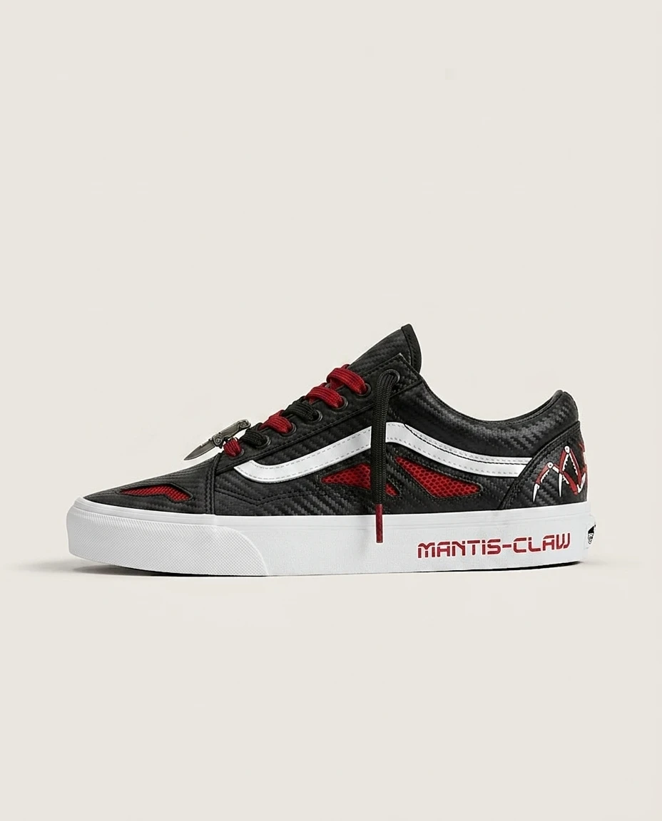 Vans Old Skool Shoes Mantis Blades Carbon Fantasy Gaming Mantis Blade Graphics Custom 1 Vans Old Skool Shoes Mantis Blades Carbon Fantasy Gaming Mantis Blade Graphics Custom