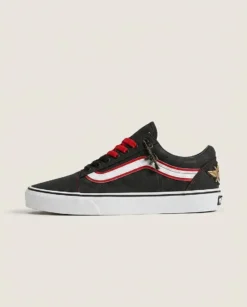 N7 Space Commander Custom Vans Old Skool Shoes | Sci-fi Racing Details