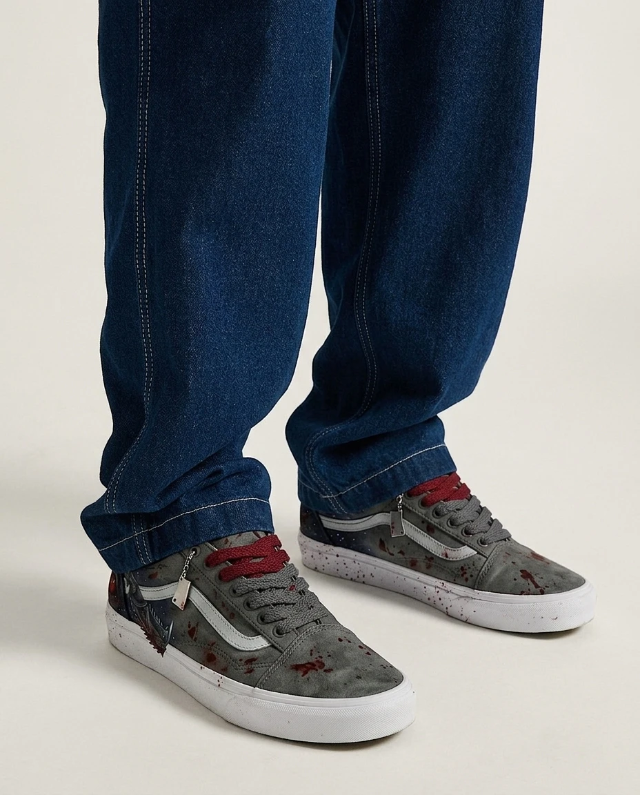 Vans Old Skool Shoes Yharnam Paleblood Fantasy Gaming Gothic Horror Artwork Custom 2 Vans Old Skool Shoes Yharnam Paleblood Fantasy Gaming Gothic Horror Artwork Custom - Image 2