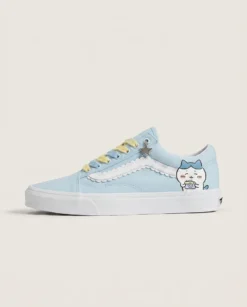 Sea Salt Blue Camera Hachiware Custom Vans Old Skool Shoes | Cozy Pastel