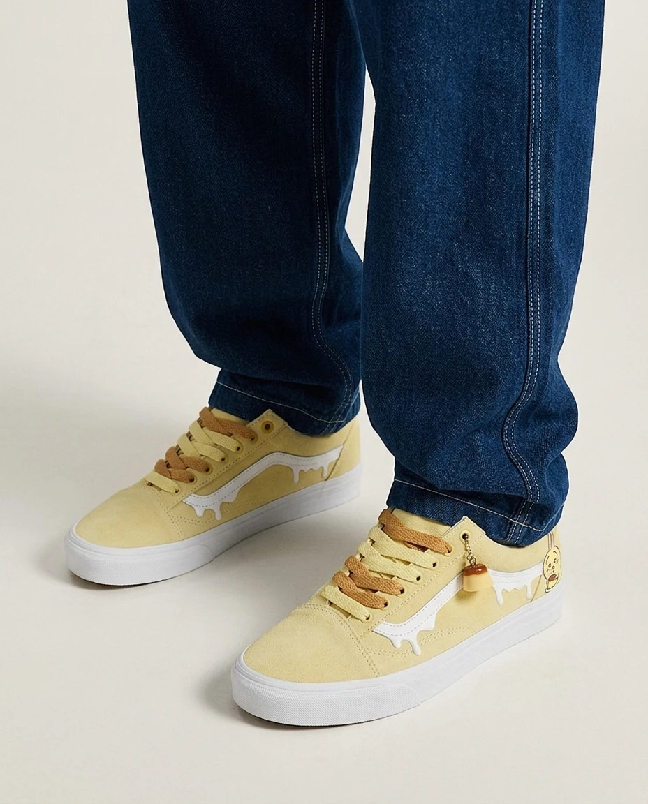 Vans Old Skool Shoes Butter Pudding Mania Usagi Graphic Styling Custom 2 Vans Old Skool Shoes Butter Pudding Mania Usagi Graphic Styling Custom - Image 2