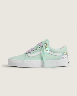 Pajama Starry Party Custom Vans Old Skool Shoes | Pastel Star Print Lace-up